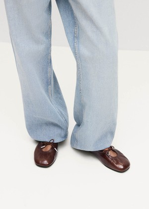 Rosalind Patent Brown Leather Ballet Flats from Alohas Rosalind Patent Brown Leather Ballet Flats from Alohas