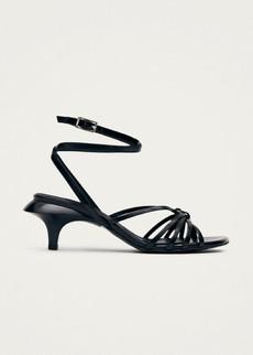 Soleia Black Leather Sandals via Alohas