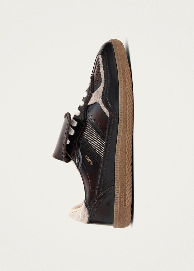 Tb.490 Club Brushed Dark Chocolate Leather Sneakers from Alohas Tb.490 Club Brushed Dark Chocolate Leather Sneakers from Alohas