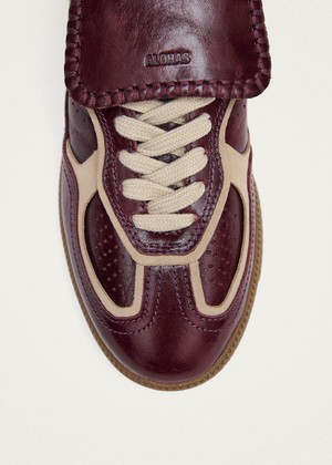 Tb.490 Club Deep Burgundy Patent Leather Sneakers from Alohas Tb.490 Club Deep Burgundy Patent Leather Sneakers from Alohas