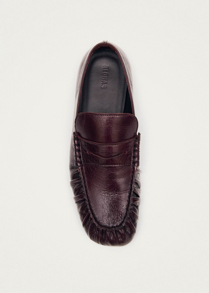Aven Rift Burgundy Leather Loafers from Alohas Aven Rift Burgundy Leather Loafers from Alohas