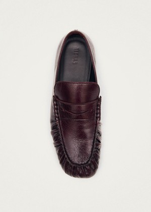 Aven Rift Burgundy Leather Loafers from Alohas Aven Rift Burgundy Leather Loafers from Alohas