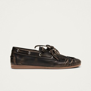 Rowan Brushed Brown Leather Loafers from Alohas