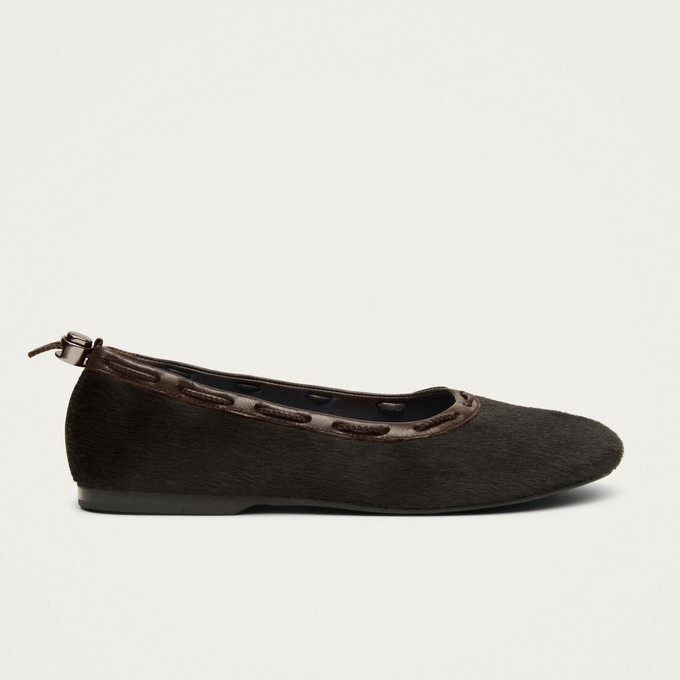 Gill Soft Brown Leather Ballet Flats from Alohas