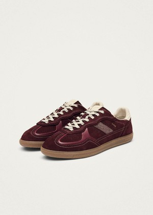 Tb.490 Rife Burgundy Cream Leather Sneakers from Alohas Tb.490 Rife Burgundy Cream Leather Sneakers from Alohas