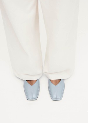 Sway Blue Leather Ballet Flats from Alohas Sway Blue Leather Ballet Flats from Alohas