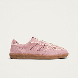 Tb.490 Crochet Pink Leather Sneakers from Alohas Tb.490 Crochet Pink Leather Sneakers from Alohas