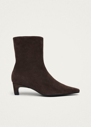 Ambar Suede Brown Leather Ankle Boots from Alohas Ambar Suede Brown Leather Ankle Boots from Alohas