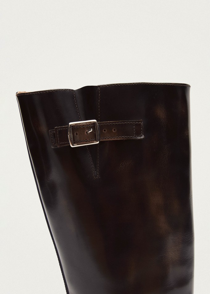 Rocky Brushed Brown Leather Boots from Alohas Rocky Brushed Brown Leather Boots from Alohas