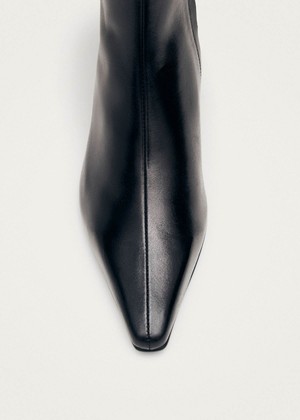 Ambar Rift Black Leather Ankle Boots from Alohas Ambar Rift Black Leather Ankle Boots from Alohas