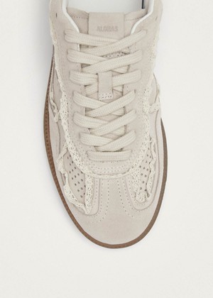 Tb.490 Crochet Cream Leather Sneakers from Alohas