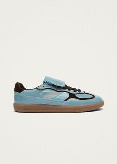 Tb.490 Club Onix Grey Blue Leather Sneakers via Alohas