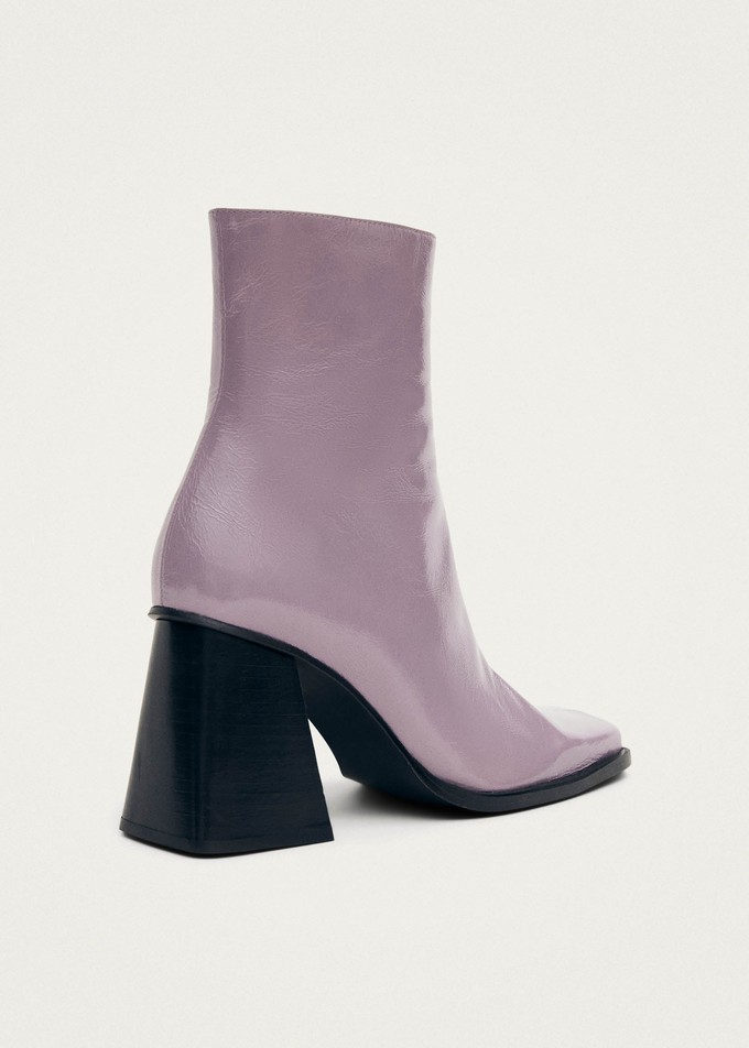 South Onix Mauve Leather Boots from Alohas