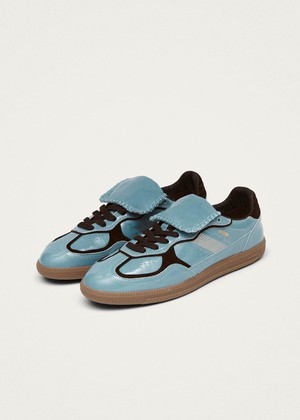 Tb.490 Club Onix Grey Blue Leather Sneakers from Alohas