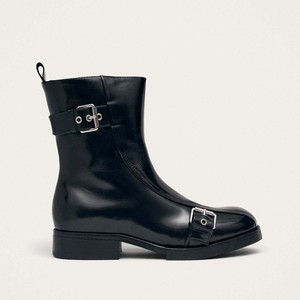 Agyness Black Leather Ankle Boots from Alohas Agyness Black Leather Ankle Boots from Alohas