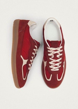 Tb.490 Rife Sheen Red Leather Sneakers from Alohas Tb.490 Rife Sheen Red Leather Sneakers from Alohas