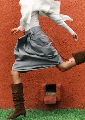Kalila Suede Brown Leather Boots from Alohas Kalila Suede Brown Leather Boots from Alohas