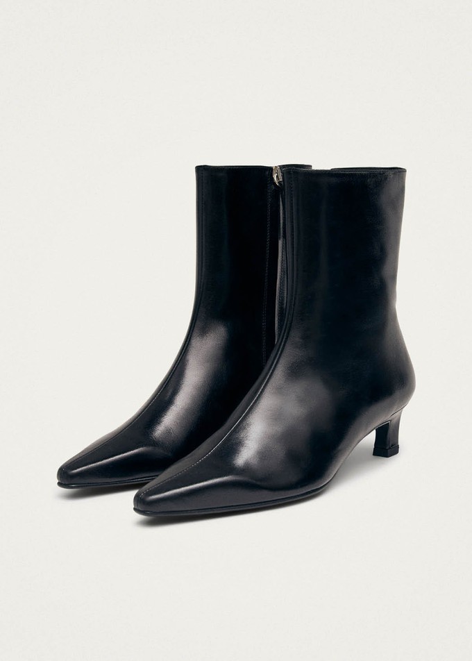 Ambar Rift Black Leather Ankle Boots from Alohas Ambar Rift Black Leather Ankle Boots from Alohas