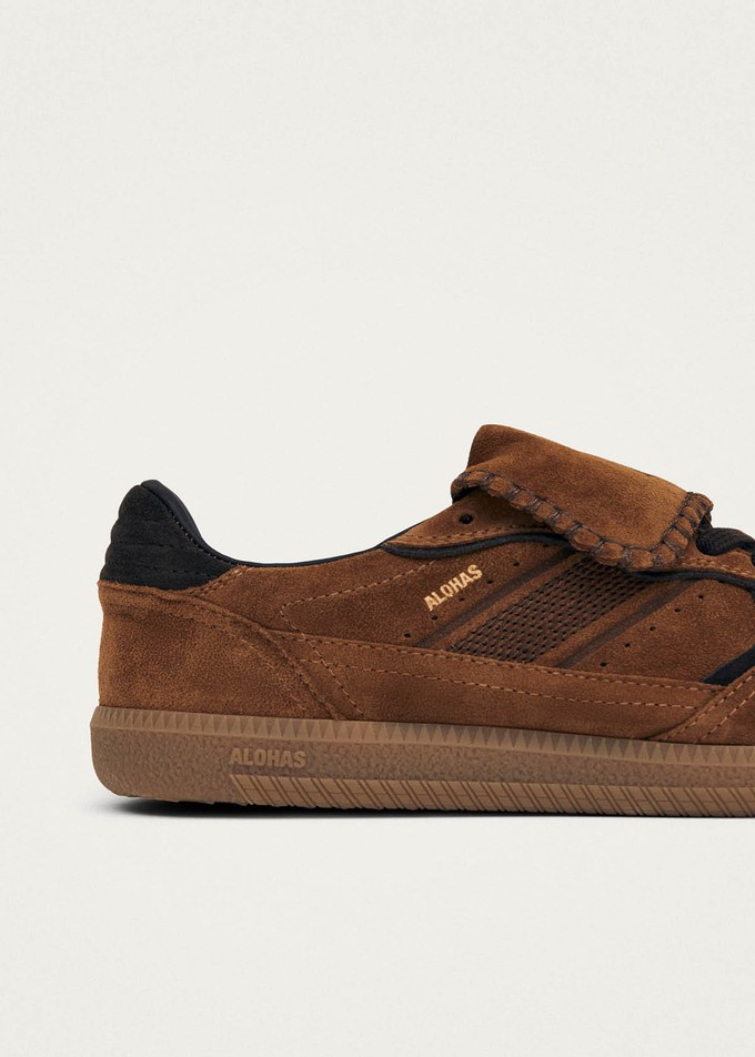 Tb.490 Club Suede Brown Leather Sneakers from Alohas Tb.490 Club Suede Brown Leather Sneakers from Alohas