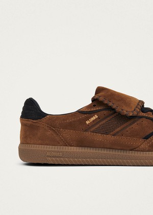 Tb.490 Club Suede Brown Leather Sneakers from Alohas Tb.490 Club Suede Brown Leather Sneakers from Alohas