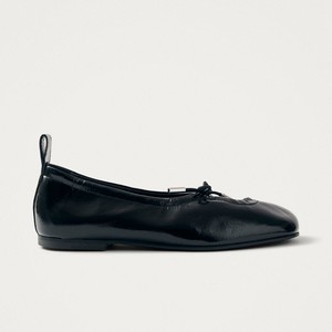 Rosalind Black Patent Leather Ballet Flats from Alohas