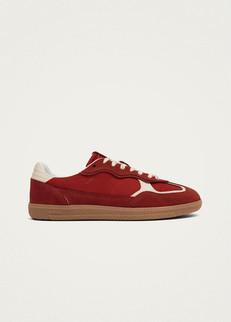 Tb.490 Rife Sheen Red Leather Sneakers via Alohas