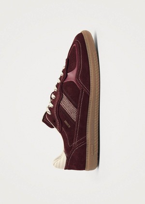 Tb.490 Rife Burgundy Cream Leather Sneakers from Alohas Tb.490 Rife Burgundy Cream Leather Sneakers from Alohas