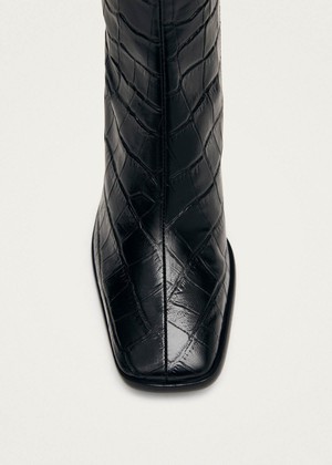 East Alli Total Black Leather Boots from Alohas East Alli Total Black Leather Boots from Alohas