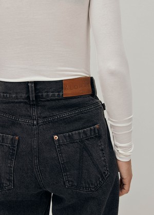 Kansas Black Denim Pants from Alohas Kansas Black Denim Pants from Alohas