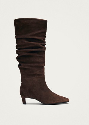 Kalila Suede Brown Leather Boots from Alohas Kalila Suede Brown Leather Boots from Alohas