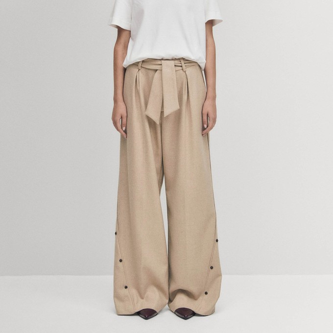 Abbie Beige Trousers from Alohas