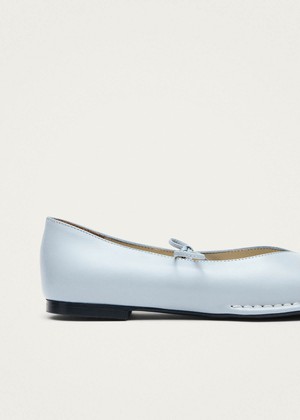 Sway Blue Leather Ballet Flats from Alohas Sway Blue Leather Ballet Flats from Alohas