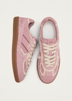 Tb.490 Crochet Pink Leather Sneakers from Alohas Tb.490 Crochet Pink Leather Sneakers from Alohas