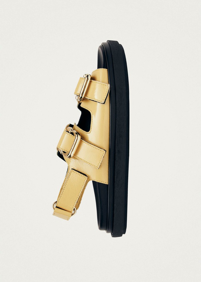 Harper Vanilla Patent Leather Sandals from Alohas