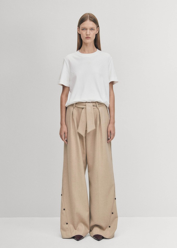 Abbie Beige Trousers from Alohas