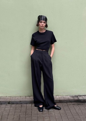 Sway Black Leather Ballet Flats from Alohas