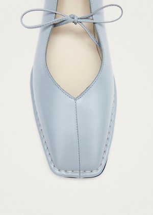 Sway Blue Leather Ballet Flats from Alohas Sway Blue Leather Ballet Flats from Alohas