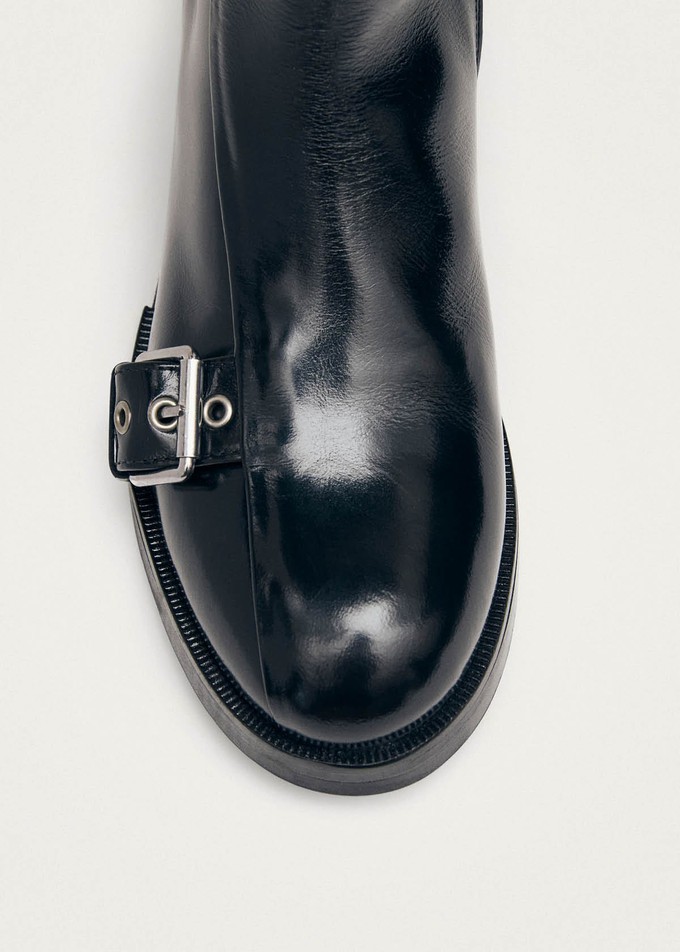 Agyness Black Leather Ankle Boots from Alohas Agyness Black Leather Ankle Boots from Alohas