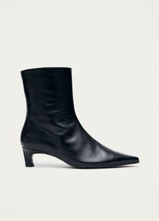 Ambar Rift Black Leather Ankle Boots via Alohas