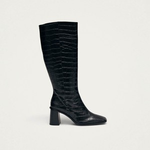 East Alli Total Black Leather Boots from Alohas East Alli Total Black Leather Boots from Alohas