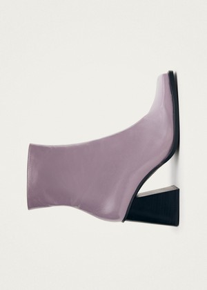 South Onix Mauve Leather Boots from Alohas