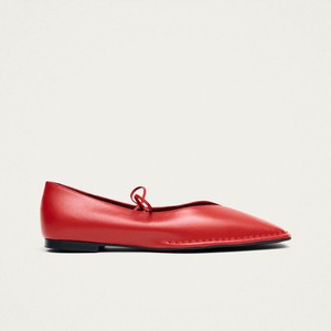 Sway Red Leather Ballet Flats from Alohas