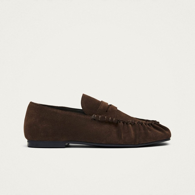 Aven Suede Brown Leather Loafers from Alohas Aven Suede Brown Leather Loafers from Alohas