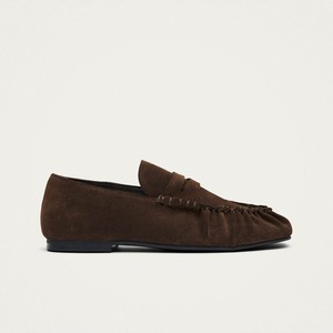 Aven Suede Brown Leather Loafers from Alohas Aven Suede Brown Leather Loafers from Alohas