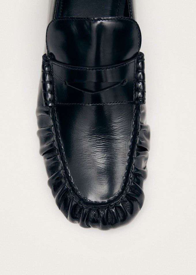 Aven Black Leather Loafers from Alohas Aven Black Leather Loafers from Alohas