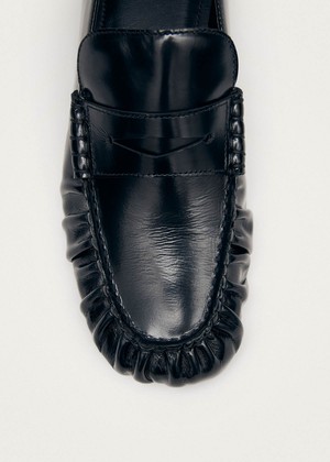 Aven Black Leather Loafers from Alohas Aven Black Leather Loafers from Alohas