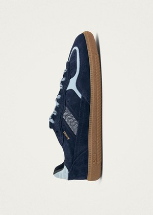 Tb.490 Rife Blue Tones Leather Sneakers from Alohas Tb.490 Rife Blue Tones Leather Sneakers from Alohas