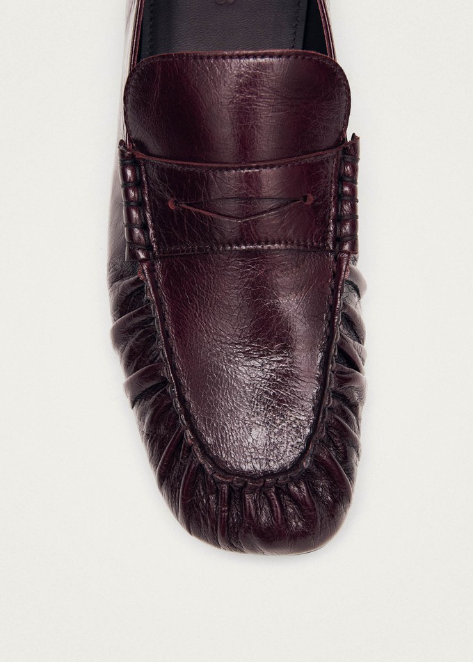 Aven Rift Burgundy Leather Loafers from Alohas Aven Rift Burgundy Leather Loafers from Alohas