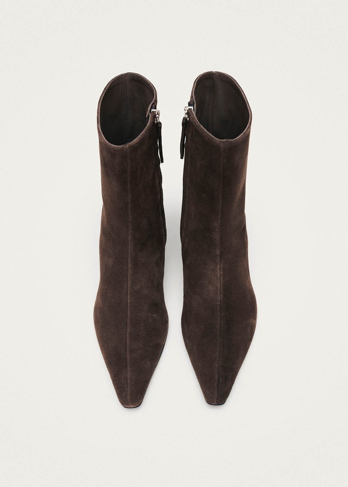 Ambar Suede Brown Leather Ankle Boots from Alohas Ambar Suede Brown Leather Ankle Boots from Alohas