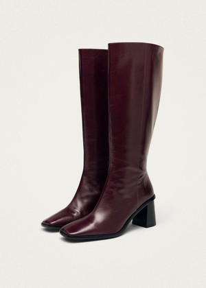 East Rift Burgundy Leather Boots from Alohas East Rift Burgundy Leather Boots from Alohas